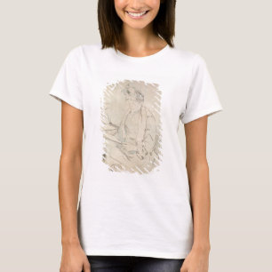 Am Café (Bleistift u. Tinte auf Papier) T-Shirt