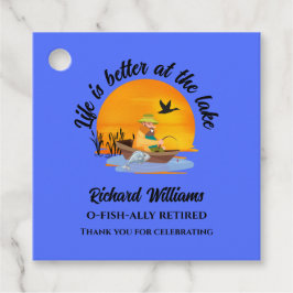 Am Cartoon des Sees ist es besser, sich zu erholen Geschenkanhänger