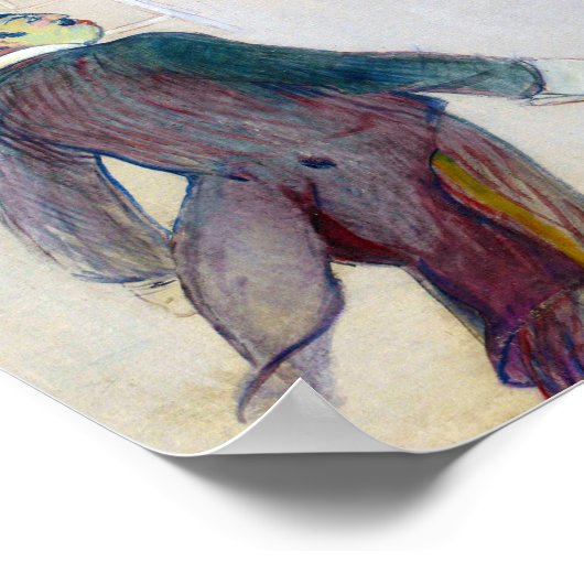 Am Circus, Lautrec Poster (Ecke)