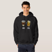 AM Coffee PM Biere Hoodie (Vorne ganz)