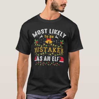 Am ehesten als Elf-Funny-Familie missbraucht T-Shirt