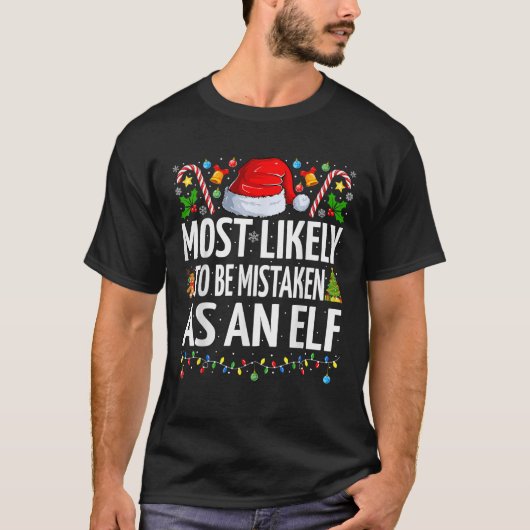 Am ehesten als Elf-Funny-Familie missbraucht T-Shirt (Vorderseite)