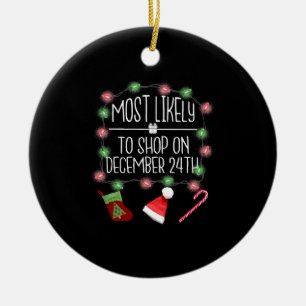 Am ehesten am 24. Dezember Weihnachten kaufen Keramik Ornament