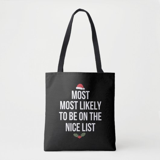 Am ehesten auf der Nizza-Liste Weihnachten Tasche (Vorderseite)