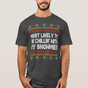 Am ehesten bin ich mit meinen Schneemännern kinder T-Shirt