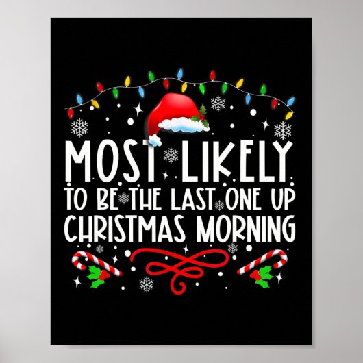 Am ehesten der letzte Weihnachtsmann sein Poster (Vorne)