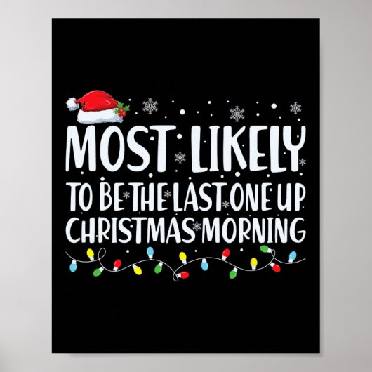 Am ehesten der letzte Weihnachtsmann sein Poster (Vorne)