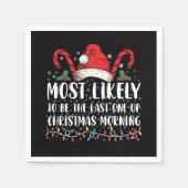 Am ehesten der letzte Weihnachtsmann sein Serviette (Vorderseite)