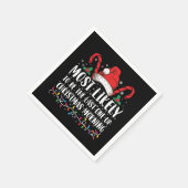 Am ehesten der letzte Weihnachtsmann sein Serviette (Ecke)