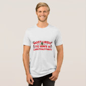 am ehesten ein Weihnachtsfest im Party Tri-Blend Shirt (Vorderseite voll)