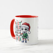 🤖 am ehesten einen Chatbot für Santa Funny bauen Tasse (Vorderseite Links)