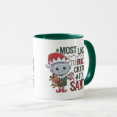 🤖 am ehesten einen Chatbot für Santa Funny bauen Tasse (VorderseiteRechts)