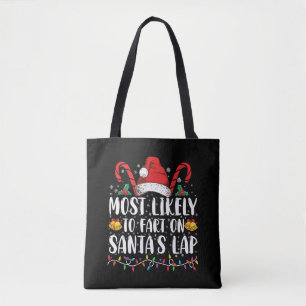 Am ehesten furzt auf dem Schoß von Santa Familien- Tasche