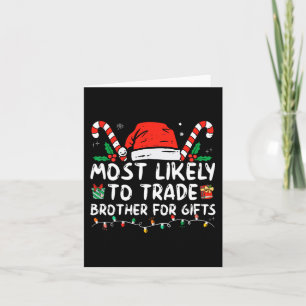 Am ehesten geeignet, Bruder für Geschenke Familie Karte