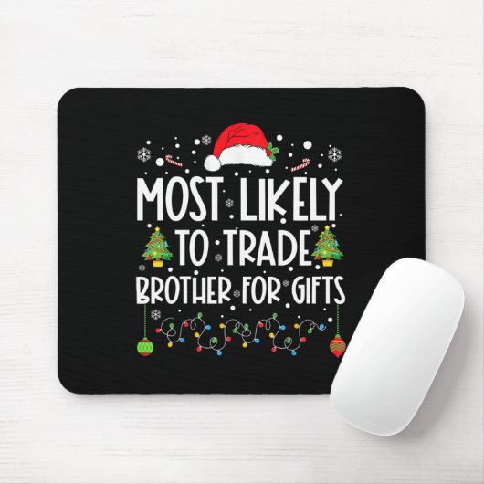 Am ehesten geeignet, Bruder für Geschenke Familie Mousepad (Mit Mouse)