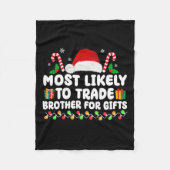 Am ehesten geeignet, Brüder für Geschenke zu hande Fleecedecke (Vorderseite)