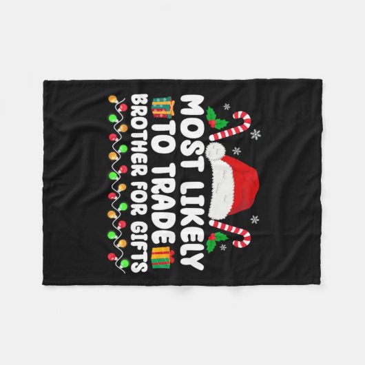 Am ehesten geeignet, Brüder für Geschenke zu hande Fleecedecke (Vorderseite (Horizontal))