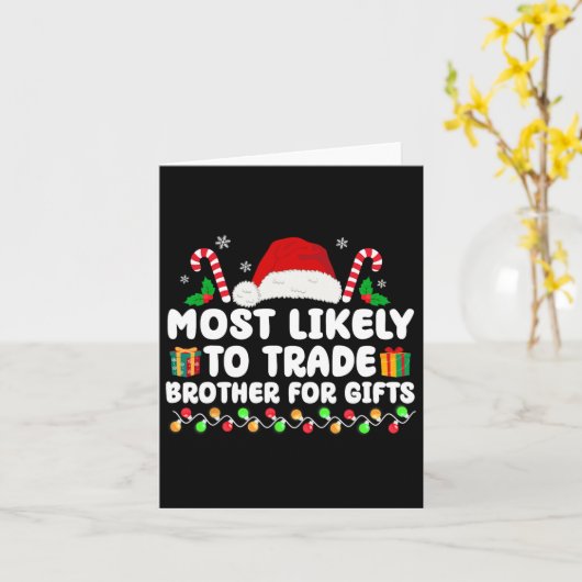 Am ehesten geeignet, Brüder für Geschenke zu hande Karte (Gelbe Blume)