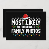 Am ehesten geeignet, familiäre Fotos zu Weihnachte Einladung (Vorne/Hinten)