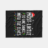 Am ehesten geeignet, Tanz mit Elfen Weihnachten Da Fleecedecke (Vorderseite (Horizontal))