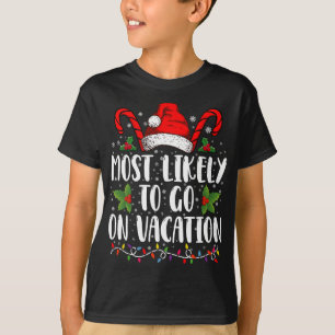 Am ehesten geht es im Urlaub Weihnachten Matching T-Shirt