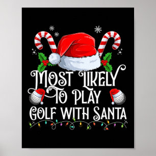 Am ehesten Golf spielen mit Weihnachten Matches Poster