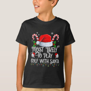 Am ehesten Golf spielen mit Weihnachten Matches T-Shirt
