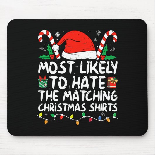 Am ehesten hasst die passende Weihnachtsfamilie Pa Mousepad (Vorne)