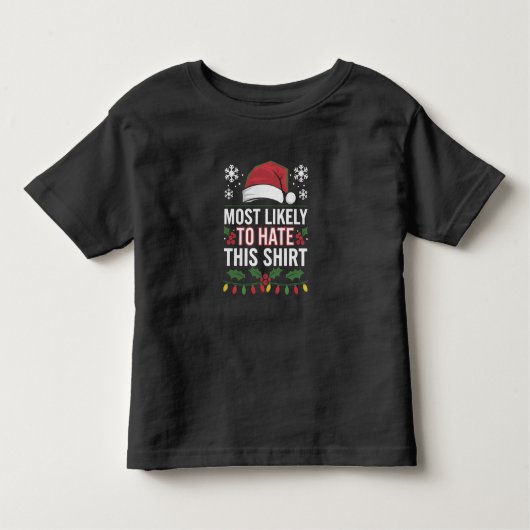 Am ehesten hasst dieses Shirt Weihnachten Matching (Vorderseite)