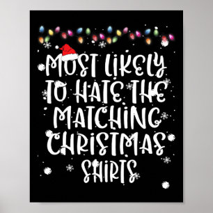 Am ehesten hasst es, die passenden Weihnachtsfamil Poster