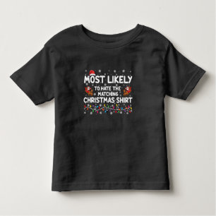 Am ehesten hasst es passende Weihnachten Kleinkind T-shirt
