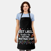 Am ehesten hasst es passende Weihnachten Schürze (Getragen)