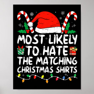 Am ehesten hasst passende Weihnachtsfamilie Paj Poster