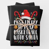 Am ehesten kann man Basketball mit Weihnachten spi Geschenkpapier Set (Beispiel)
