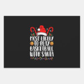 Am ehesten kann man Basketball mit Weihnachten spi Geschenkpapier Set (Vorderseite)