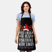 Am ehesten kann man Basketball mit Weihnachten spi Schürze (Getragen)