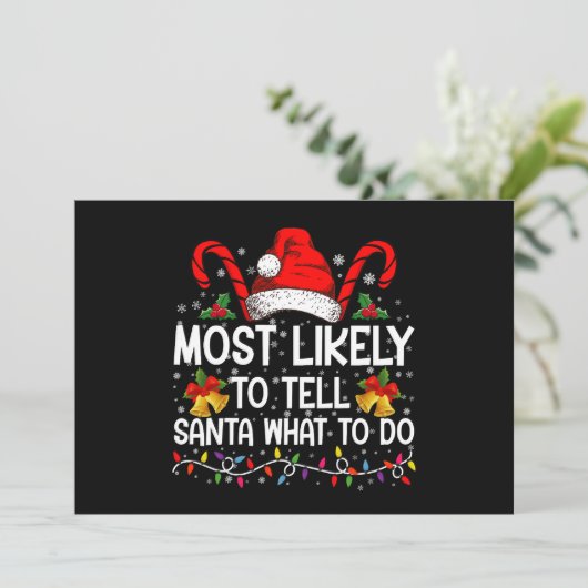 Am ehesten kann man dem Weihnachtsmann sagen, was  Einladung (Stehend Vorderseite)