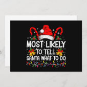 Am ehesten kann man dem Weihnachtsmann sagen, was Einladung (Vorne/Hinten)