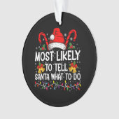 Am ehesten kann man dem Weihnachtsmann sagen, was Ornament (Vorderseite)