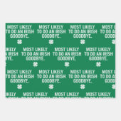 Am ehesten kann man sich von Irland verabschieden Geschenkpapier Set (Vorderseite)