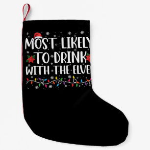Am ehesten mit den Elfen trinken Elf trinkt  Kleiner Weihnachtsstrumpf