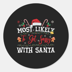 Am ehesten mit Santa Fun Weihnachten Fam sy bekomm Runder Aufkleber