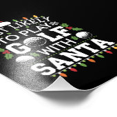 Am ehesten mit Weihnachten Golf spielen Fotodruck (Ecke)