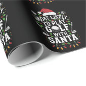 Am ehesten mit Weihnachten Golf spielen Geschenkpapier (Rolleneckpunkt)