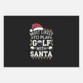 Am ehesten mit Weihnachten Golf spielen Geschenkpapier Set (Vorderseite)