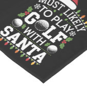 Am ehesten mit Weihnachten Golf spielen Kurzer Tischläufer (Ecke)