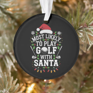 Am ehesten mit Weihnachten Golf spielen Ornament