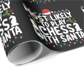 Am ehesten mit Weihnachten Schach spielen Geschenkpapier (Rolleneckpunkt)