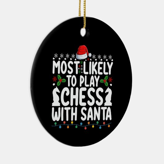 Am ehesten mit Weihnachten Schach spielen Keramik Ornament (Rechts)