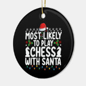 Am ehesten mit Weihnachten Schach spielen Keramik Ornament (Links)